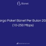 Harga Paket Biznet Per Bulan 2023 (10-250 Mbps)