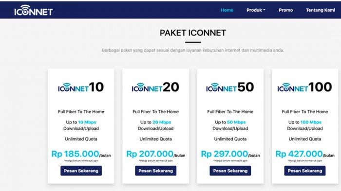 Daftar Paket Internet ICONNET PLN